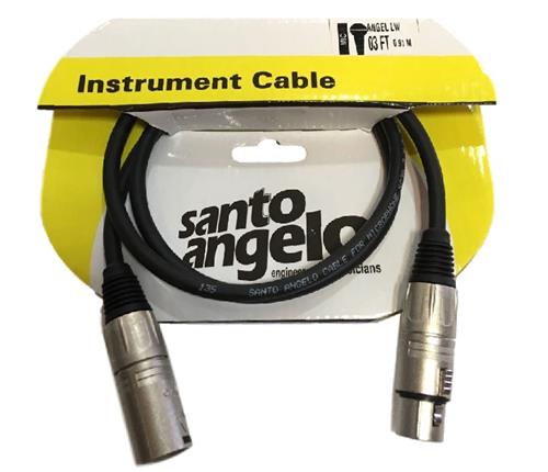SANTO ANGELO Sananglw1-Blk-I Cable angels lw canon canon xlr baja impedancia 0.91 mts - $ 17.200