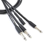 SANTO ANGELO Sanexo2-Blk-I Cable exodus 2 mts 2 plug mono a 1 plug st 1 plug hembra 3.5