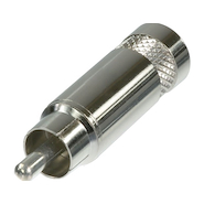 SEETRONIC St352 Conector RCA macho metálico para cable cromado