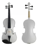 SEGOVIA Vs106h44 Violín superior 4/4 color blanco estuche arco resina