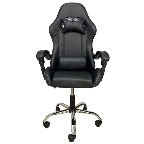 SENON Bgs01bk Silla Gamer Giratoria Reclinable Apoya Brazos Color Negro - $ 198.000