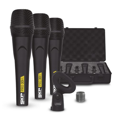 SKP Pro-33k Set x 3 micrófonos unidireccional