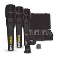SKP Pro-33k Set x 3 micrófonos unidireccional con valija
