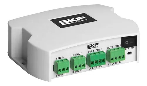 SKP Pw-104bt Amplificador comercial 4x 25w rms bluetooth 4 salidas - $ 184.700