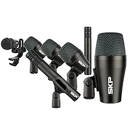SKP Drum 7 Kit De 7 Micrófonos Para Batería Con Soportes