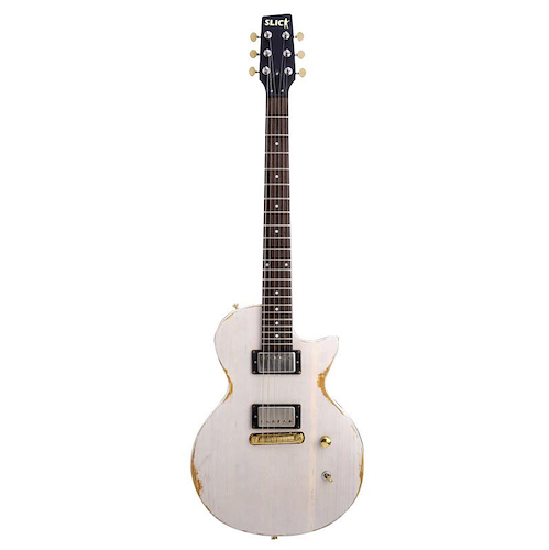 SLICK  GUITARS Sl52 Guitarra tipo les paul white vintage Oferta! - $ 369.900