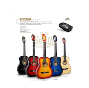SMITH Cd39c Guitarra clásica de estudio con funda