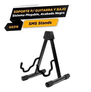 SMS Gs319 Soporte para guitarra plegable en v negro