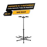 SMS Gs311 Soporte Para Guitarra Bajo Triple Negro