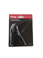 STAGG Scpxcucr Capotraste curvo para guitarra acústica y eléctrica cromado - $ 16.500