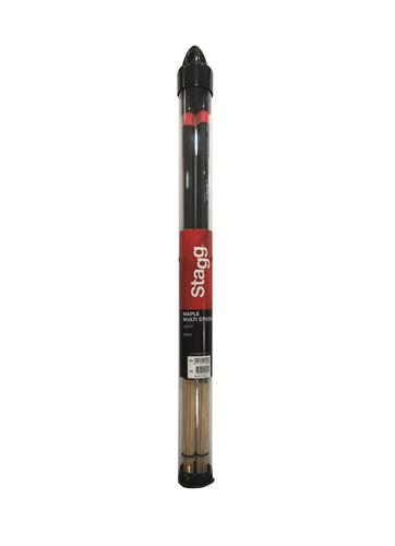 STAGG Sms1 Hot rods escobillas de maple finos con estuche - $ 22.000