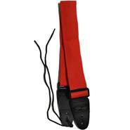 STAGG Bja006rd Correa de soga roja punta cuero para guitarra bajo