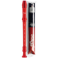 STAGG Recgertrd Flauta dulce soprano color rojo