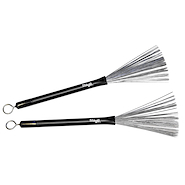STAGG Sbru20rm Escobilla De Metal Telescópica Agarre Plástico