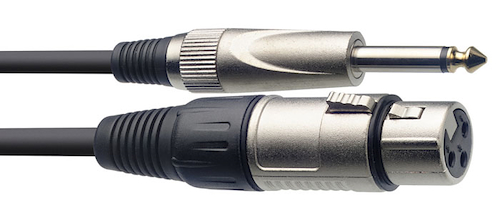 STAGG Smc6xp Cable canon xlr hembra a plug 6.5 mono standard 6 mts - $ 12.800