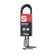STAGG Spc060ldl Cable plug plug angular metálico 5mm 0,60 mts