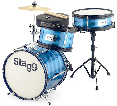 STAGG Fabj312bl Batería Junior De 3 Cuerpos Con Platillo Color Azul - $ 296.000