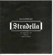 STRADELLA Scello Encordado para cello 4/4 con 1ra y 2da extra!