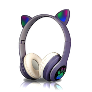 SUONO AYV0101 Auricular inalambrico bluetooth oreja gatito violeta