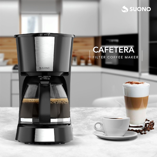 SUONO Hog0157 Cafetera De Filtro 0.6 Litros De Vidrio - $ 39.159
