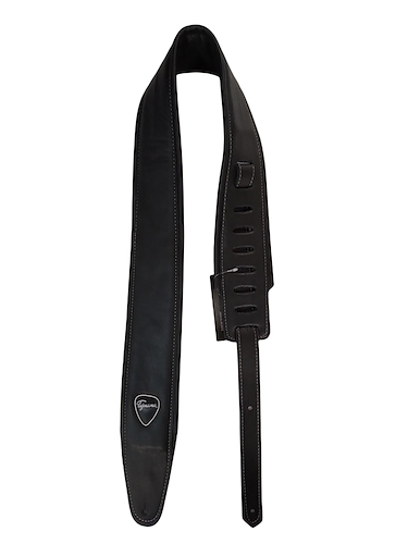 TIJUANA 700-8 Correa Cuero Acolchada Fondo Negro Guitarra Bajo - $ 53.000
