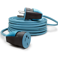 TREFI Ptt10m Prolongador cable tipo taller 3x0,75mm 10 metros turquesa