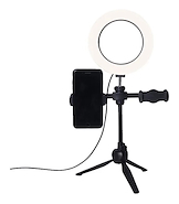 VENETIAN Yg-01b Aro ring luz led 16 cm selfie para 2 celulares