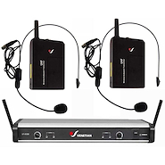 VENETIAN Ut-832V Micrófono Inalámbrico Doble Vincha Uhf