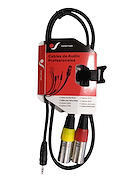 VENETIAN Elc1201 Cable 2 xlr canon macho a 3.5 stereo 1 mts