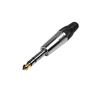 VENETIAN Lc3004 Ficha Conector Plug Stereo 6.3 Mm Con Punta Bañada En Oro