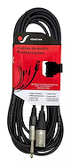 VENETIAN Emc062 Cable Canon Macho Xlr a Plug 6.5 Mono 2 Mts