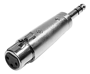VENETIAN Lb2008 Ficha Adaptador Metálico Plug 6.5 Stereo A Canon Hembra
