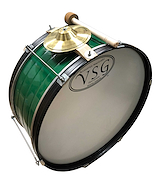 VSG 26" Kit bombo de murga metálico 26" con platillo correa y mazo