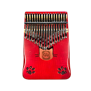 WALTER Wk171rd Kalimba 17 notas maple color roja con estuche