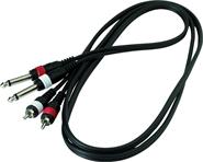 WARWICK Rcl 20932 d4 Cable 2 rca macho a 2 plug 6.5 mono 1,5 mts