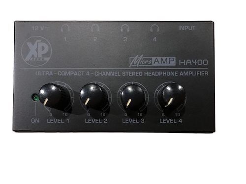 XP AUDIO Ha400n Amplificador de auriculares 4 canales con fuente - $ 44.500