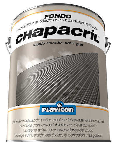 PLAVICON Chapacril Fondo Convertidor Gris x 4
