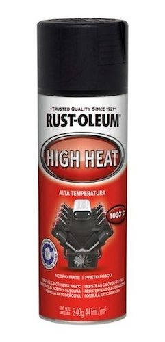 RUST OLEUM Automotor Aerosol Alta Temp Negro Mate x 340