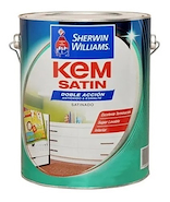 SHERWIN WILLIAMS Kem Satin Sintetico 2en1 Blanco Sat x 4