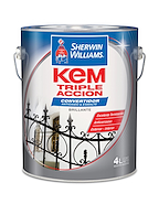 SHERWIN WILLIAMS Kem Triple Accion Sintetico 3en1 Blanco Bte x 4