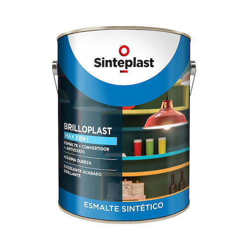 SINTEPLAST Brilloplast Max Sintetico 3en1 Verde Ingles x 4