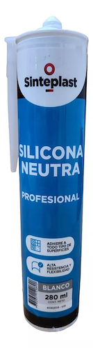 SINTEPLAST Profesional Cartucho Neutro Blanco x 280