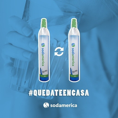SODAMERICA  Recambio Cilindro SodaStream Azul