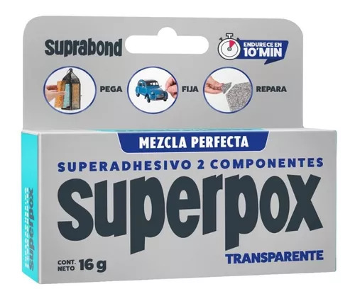 SUPRABOND Superpox SuperAdhesivo Transp x 16 gr