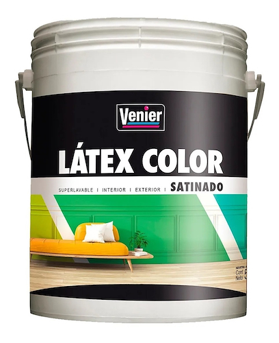 VENIER Latex Color Satinado Latex Int-Ext Sat. Rojo Apas. x 4