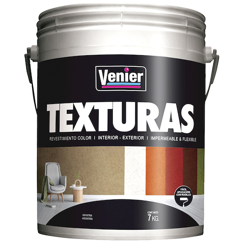 VENIER Texturas Texturado Fino Blanco x 6
