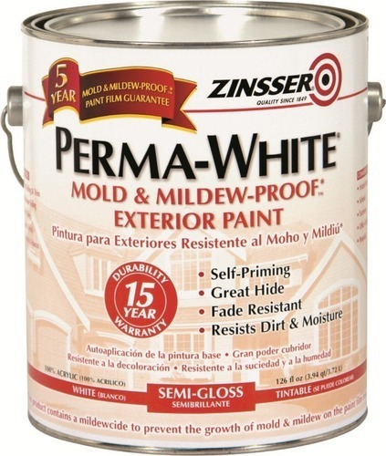 ZINSSER Perma White Latex Ext Semi Bte x 3.78