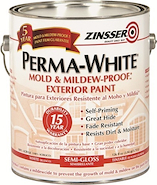 ZINSSER Perma White Latex Ext Semi Bte x 3.78