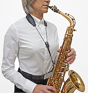Correa Saxo Alto/Tenor Soga Con Cuello De Cuero Acolchado Al BG S20M