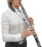 Correa Cuero Elastica Para Clarinete Con Pad De Absorcion De BG C23E